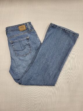 Levi Strauss Signature Women's Jeans Sz Misses 14 Short Bootcut Mid Wash *Read*